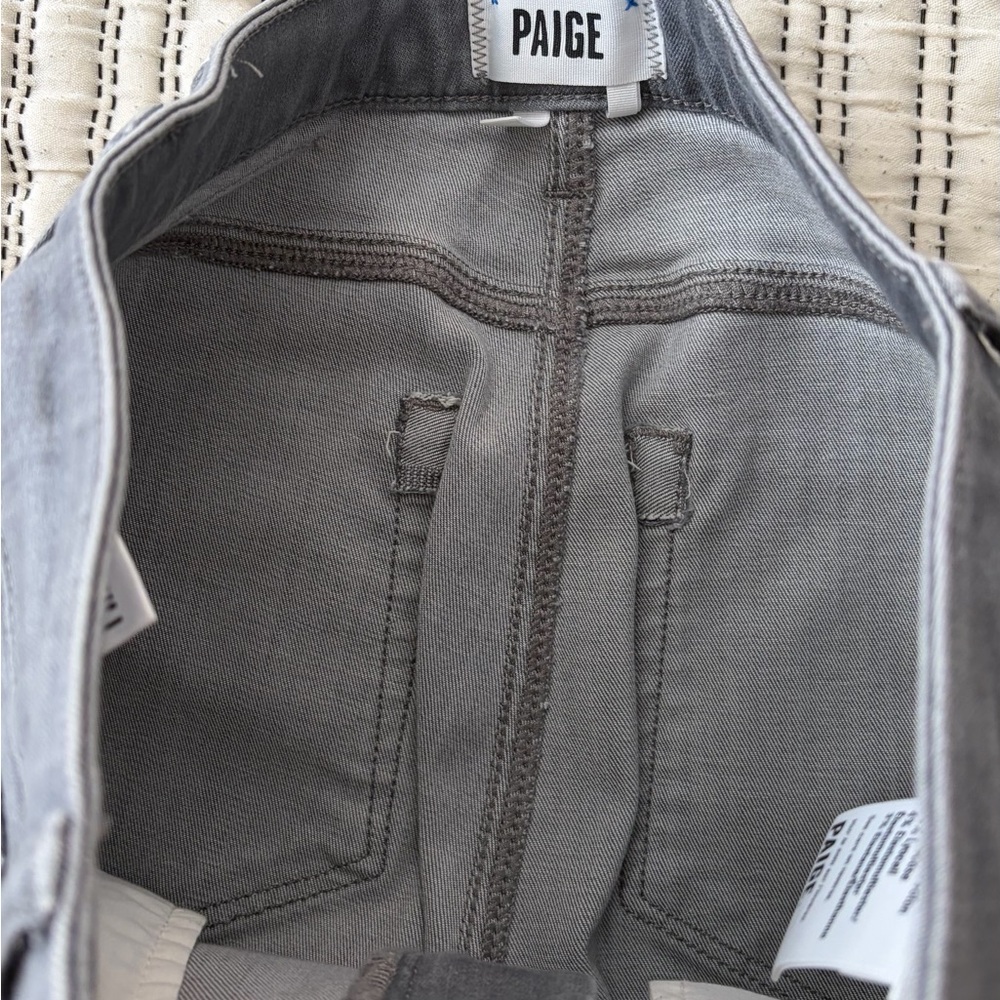 PAIGE Leenah Women's High Rise Gray Jeans - Picture 4 of 6
